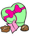 Valentine's Day coloring pages of gifts
