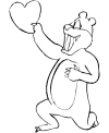 Saint Valentine coloring page