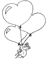 Printable Valentine bear