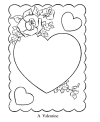 Card coloring page