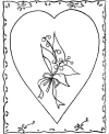 Valentine card to color