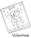 Make Valentine cards to color