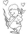 Valentine day coloring pages