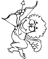 Valentine cupid page to print
