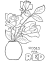 Flower coloring book pages