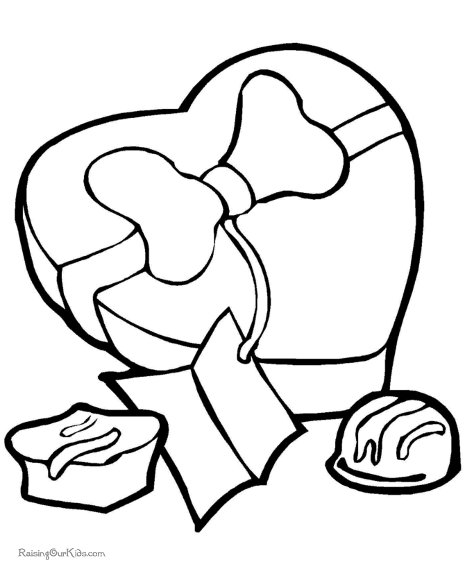 Valentine coloring pages