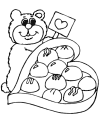 Printable Valentine coloring pages