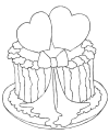 Free Valentine day coloring book pages