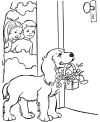 Valentine coloring page