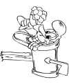 Valentine gift coloring pages