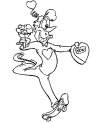 Valentine gifts coloring book pages