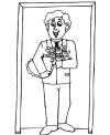 Printable gift coloring pages