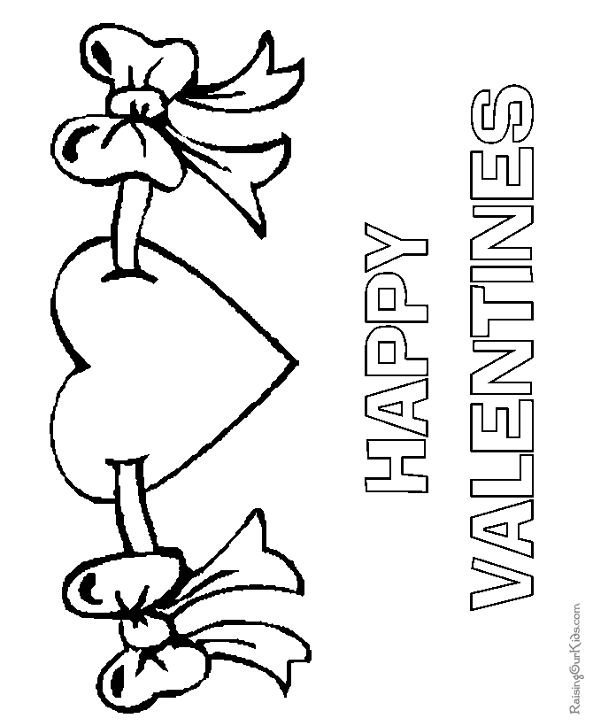 Happy Valentine Day coloring pages