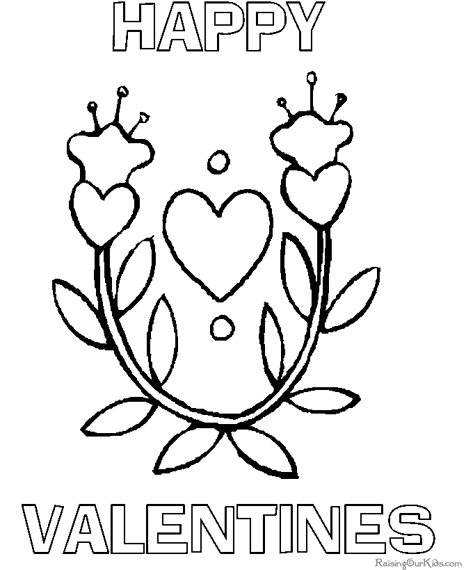 Valentine Day coloring pages