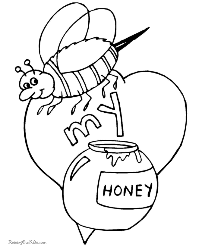 Valentine Day coloring pages