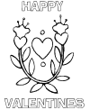 Valentines coloring pages