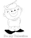 Happy Valentines coloring pages