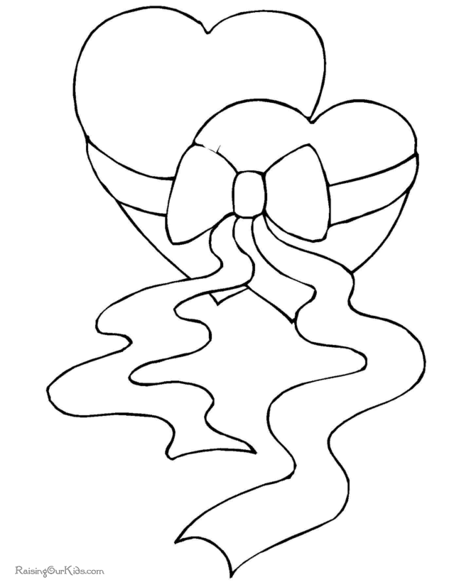 Free Valentine coloring pages