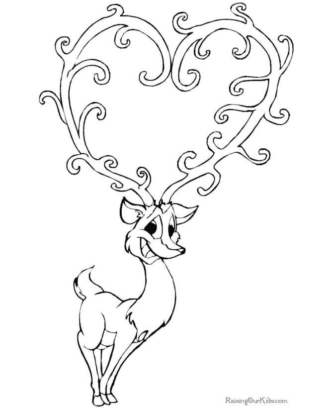 Valentine coloring page