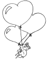 Valentine hearts coloring pages