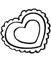 Preschool Valentine coloring pages