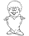 San Valentine coloring page