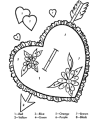 Child Valentine coloring pages