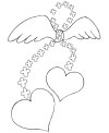 Valentine coloring pages