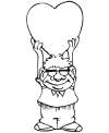 Coloring pages for Valentine Day