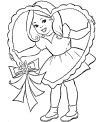 Valentine Day coloring pages for kids