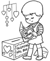 Kids Valentine coloring pages