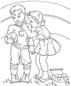 Kids Valentine coloring pages