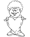Valentine Day coloring pages for kid