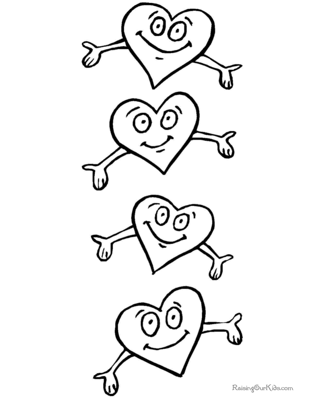valentine coloring printables