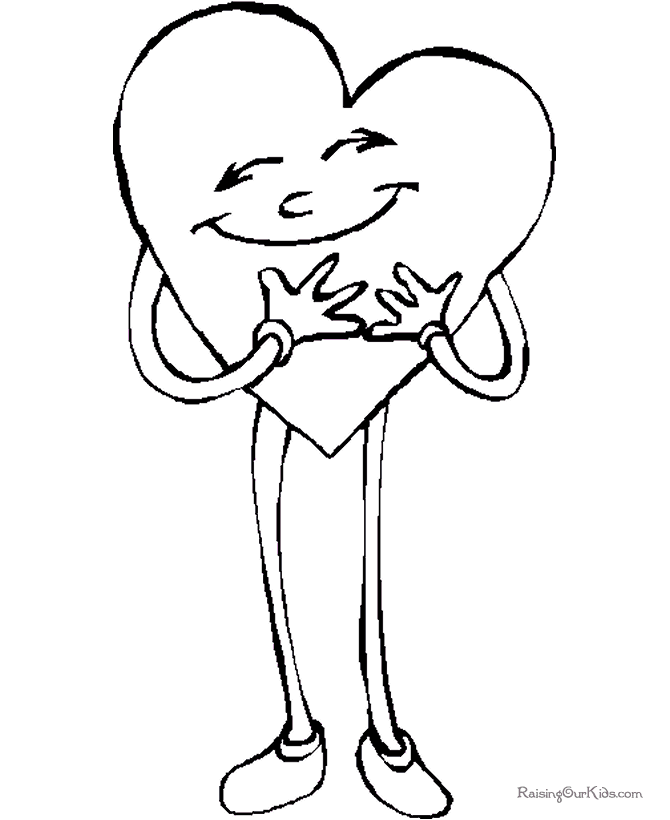 valentine preschool coloring pages