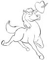 Kindergarten coloring pages for Valentines Day