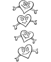 Valentine coloring printables