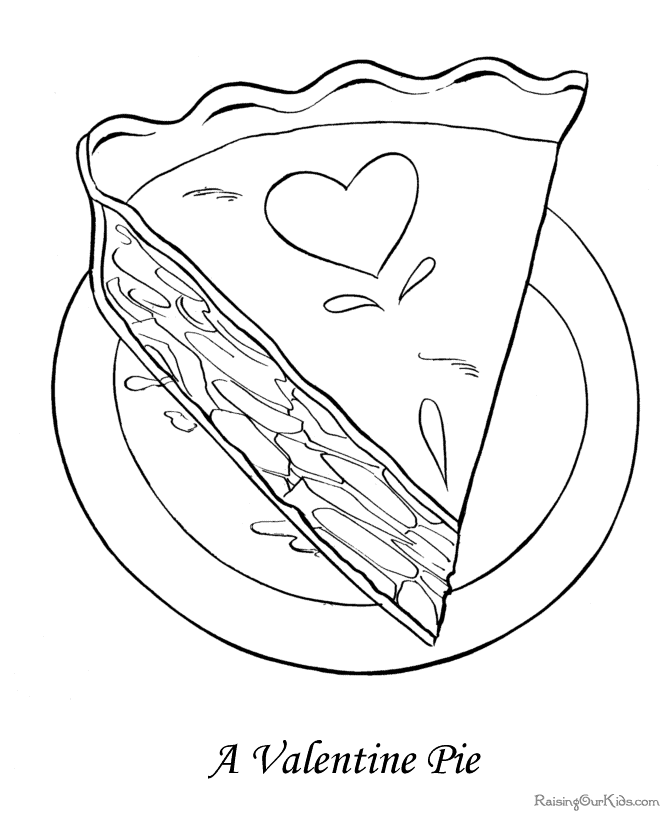 Valentine coloring picture