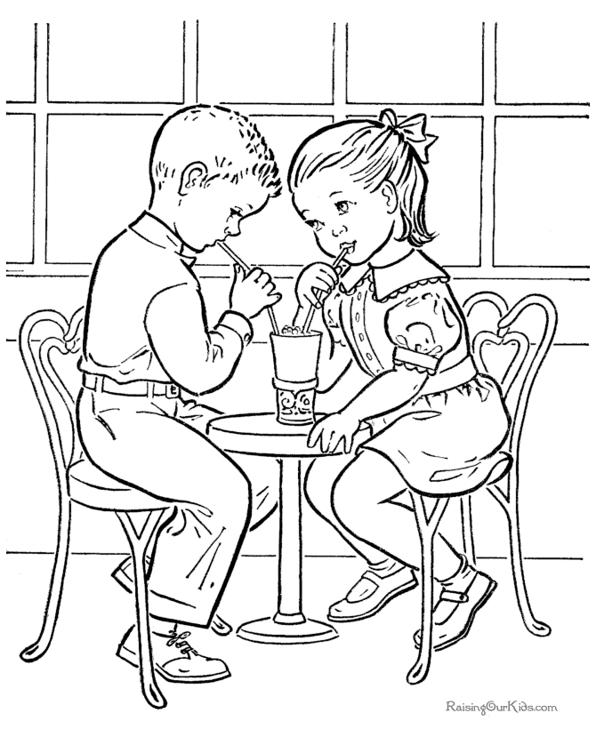 Valentine picture to print