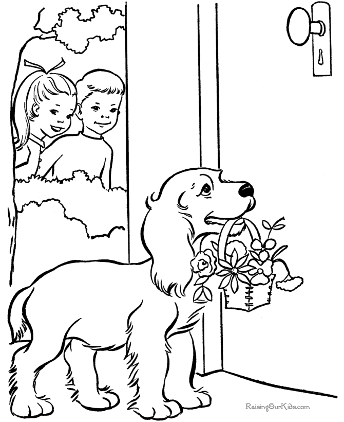 Valentine coloring picture