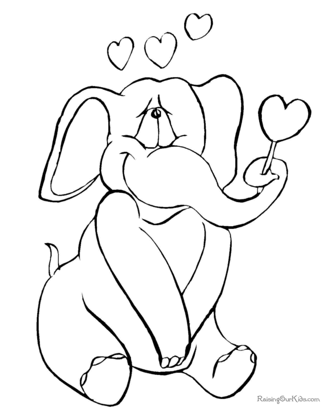 Valentine coloring pictures