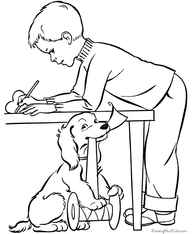 Valentine coloring pictures