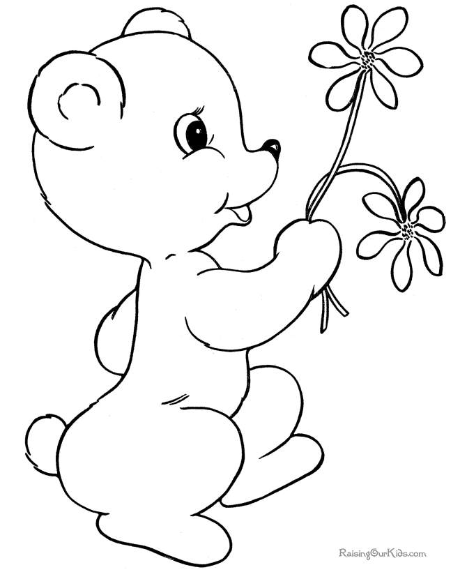Valentine Day coloring picture