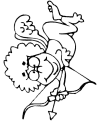 Valentines Day coloring pictures - Cupid