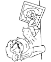 Printable Valentine coloring pictures