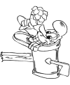 Funny Valentine coloring pictures