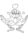 Valentine coloring picture