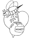 Free Valentine coloring picture to print