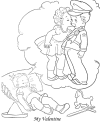 Cute Valentine picture to print