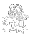 St Valentine coloring picture